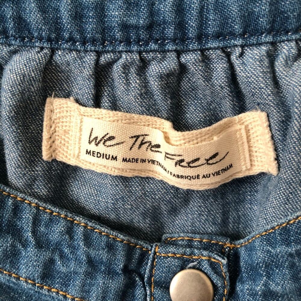 Free People We The Free Palm Desert Denim Tank Top cropped - Picture 8 of 9